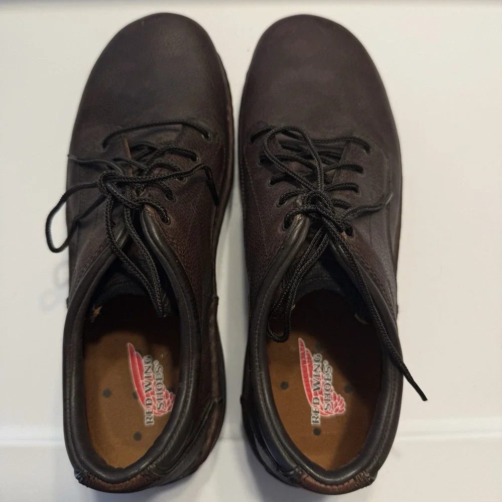 Red Wing 8704 Excelon Oxford Shoes Leather Mens Size 10.5 Work Safety Toe